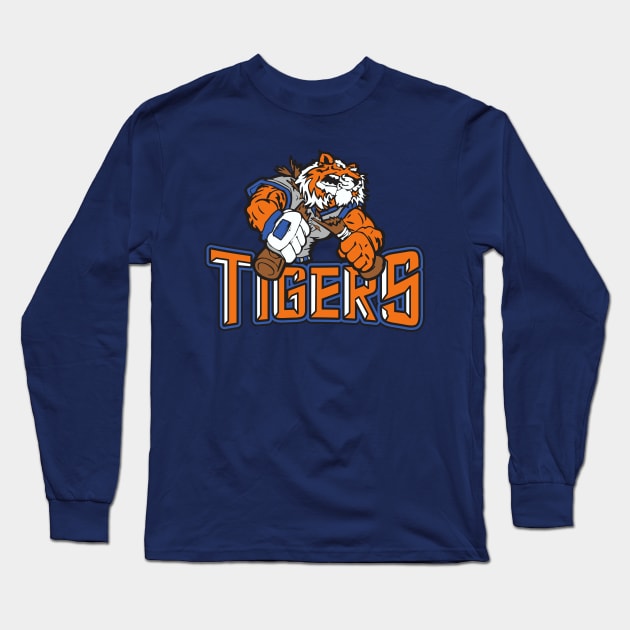 Tigers Baseball Logo Long Sleeve T-Shirt by DavesTees